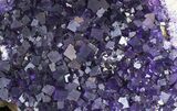 Purple, Cubic Fluorite Plate - Cave-in-Rock, Illinois #35711-4